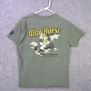 War Horse Brewing Company Shirt Mens Medium Pinup Graphic Seneca Lake NY Tee